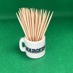 NFL Mini Ceramic Mugs 1.25" Tall  Los Angeles CHARGERS Toothpick Holder